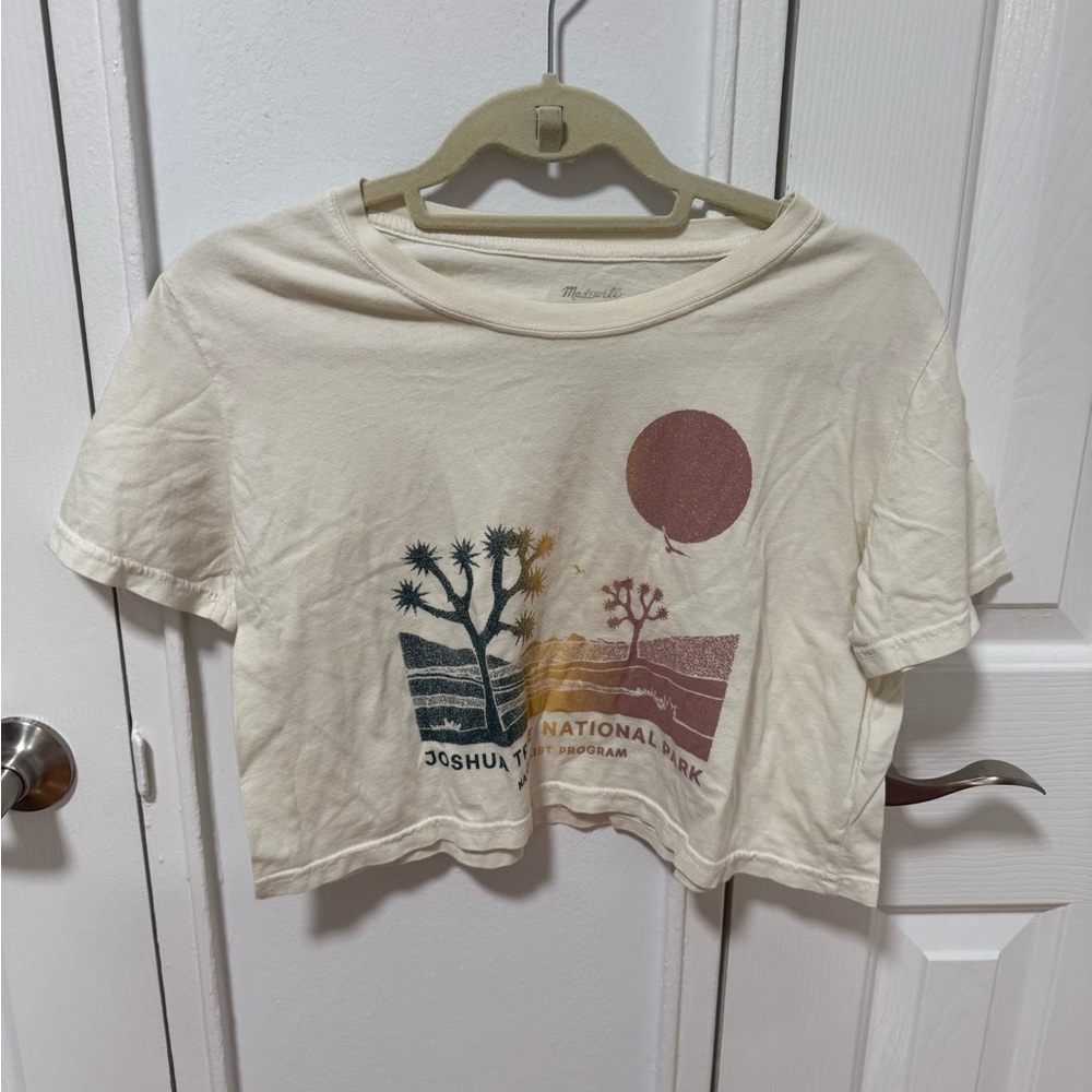 Madewell Organic Cotton Tee in Cream
